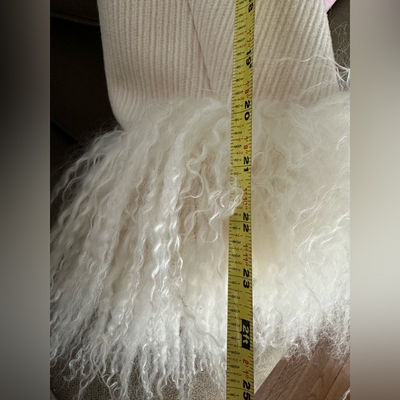 Marvin Richards white Mongolian fur penny lane coat size 12 - Picture 16 of 16